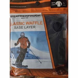 Adaptive St. John’s Bay Mens Classic Waffle Base Layer Navy Mens Crew Size L